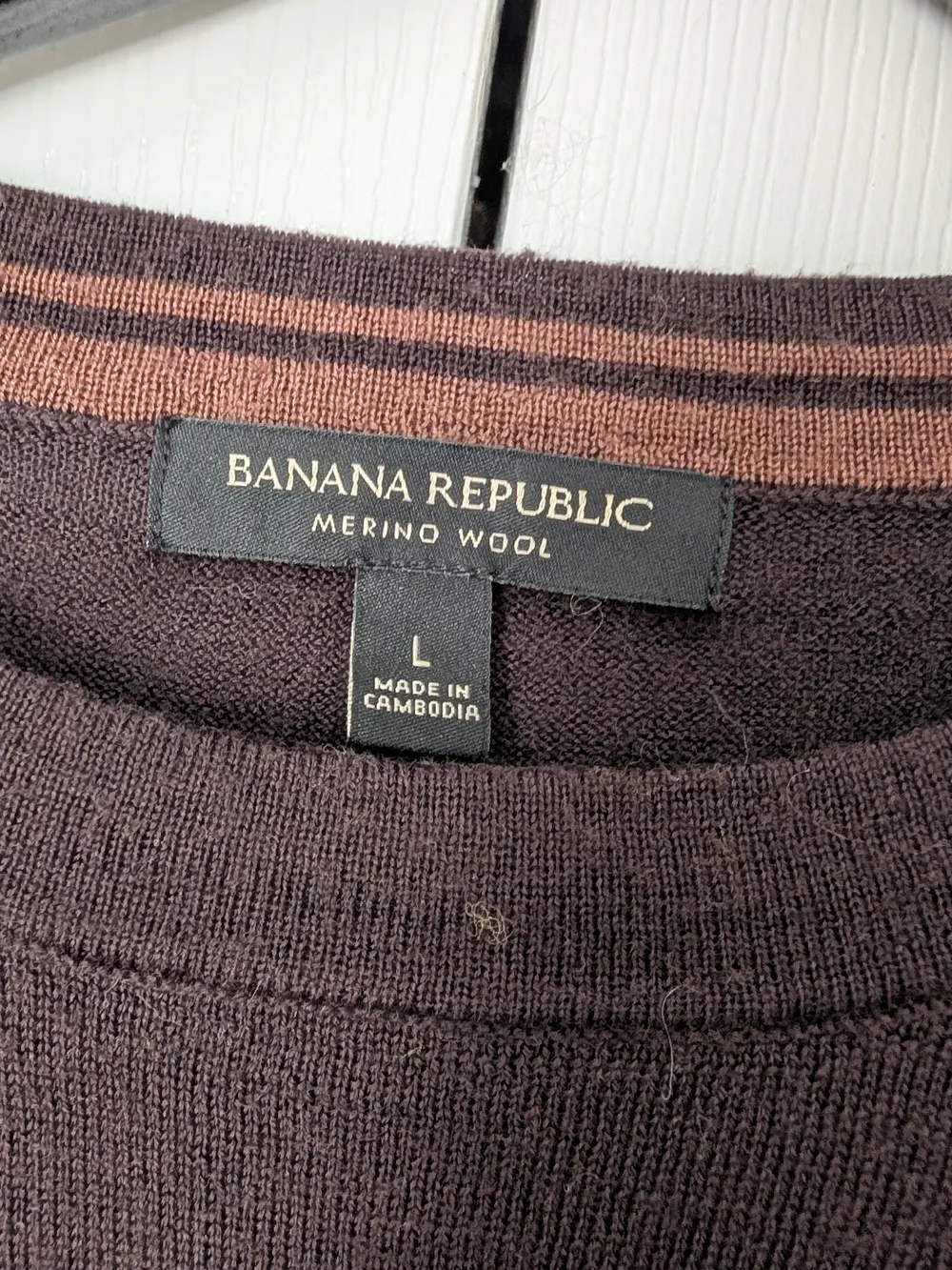 Banana Republic Men's Merino Wool Crewneck Sweater